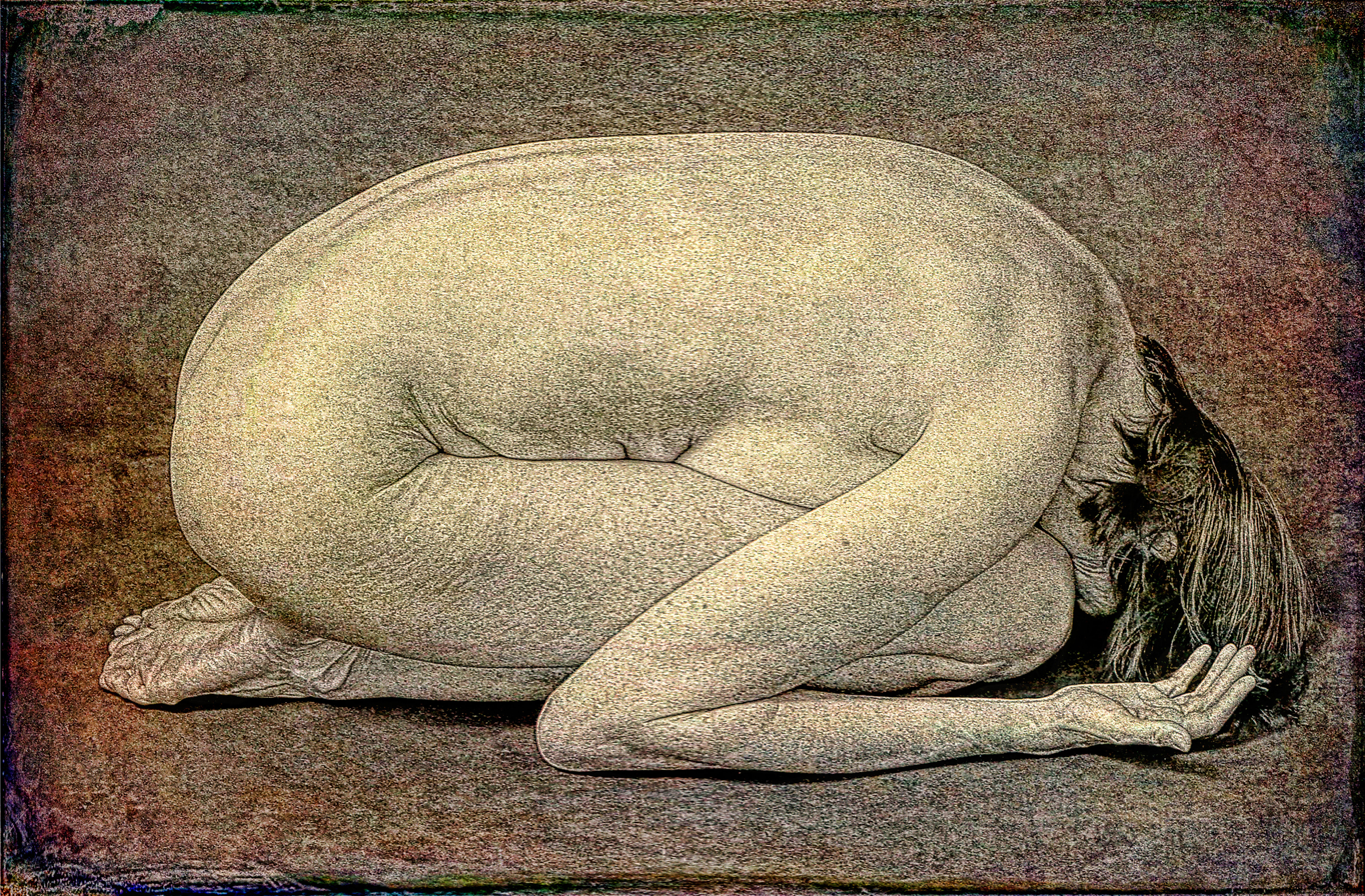 Crouching Female Nude